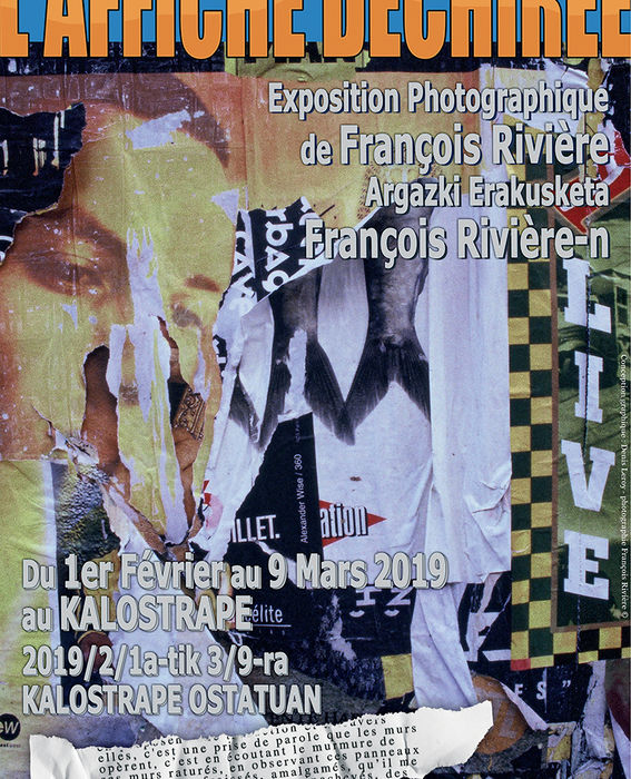 Kalostrape Ostatua, Jatetxea, Baiona, Euskal Herria. Ostailaren erakusketa François Rivière-ekin. Bar et restaurant incontournable au coeur du Petit Bayonne. Bar à tapas et à cocktails. Affiche de l'exposition du mois de février 2019 avec l'artiste François Rivière.