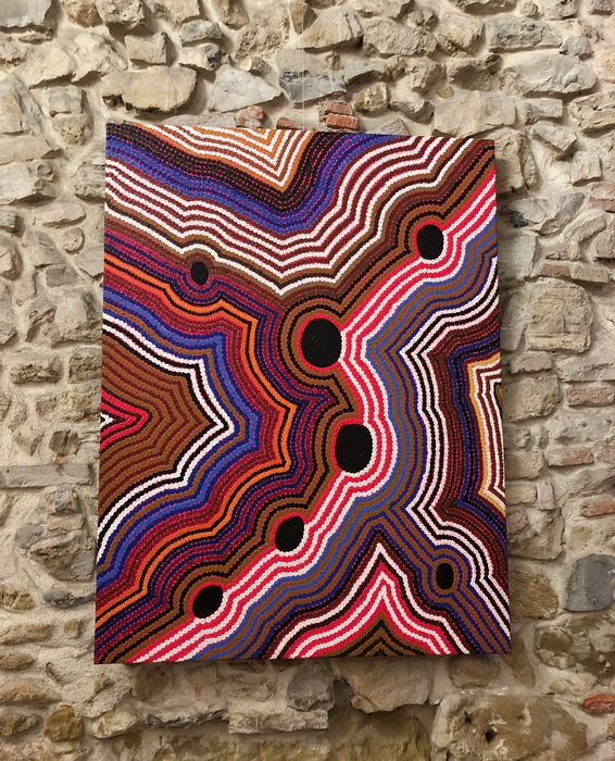 Kalostrape Ostatua Jatetxea Baiona Euskal Herria eta Erakusketa. Bar, restaurant du Petit Bayonne. Exposition de janvier 2018 avec la galerie ArtCliko et l'artiste Géraldine Lefort