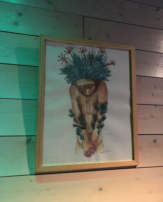 Kalostrape Ostatua Bar Restaurant Incontournable du Petit Bayonne. Jatetxea eta Ostatua Baiona, Euskal Herria. Exposition du mois d'août 2018 en partenariat avec l'association Bayonnaise Artoteka.