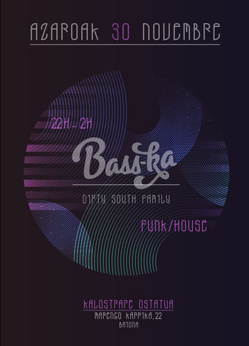 Kalostrape Ostatua eta jatetxea, Euskal Herria, Baiona. Restaurant et bar incontournable du quartier historique de Bayonne, situé au 22 rue Marengo. Nous sommes ouverts du mardi au samedi. Bar à tapas et à concert, affiche de la soirée mix du samedi 30 novembre 2019 avec le Dj Bass-Ka