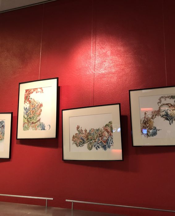Kalostrape Ostatua eta jatetxea, Baiona, Euskal Herria. Abenduaren erakusketa. Restaurant traditionnel et bar atypique et incontournable du Petit Bayonne, situé au 22 rue Marengo, nous sommes ouverts du mardi au samedi. Exposition du mois de décembre 2019 avec le dessinateur Marko