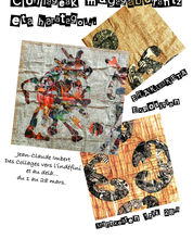 Affiche de l'exposition du mois de mars 2018, avec l'artiste colleur Jean-Claude Imbert, à Kalostrape Ostatua, Bar et restaurant incontournable du Petit Bayonne. Situé dans l'ancien couvent des Visitandines.