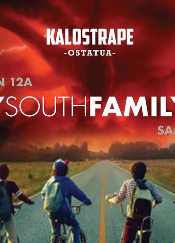 Kalostrape Ostatua Jatetxea, Baiona, Euskal Herria. Bar et restaurant incontournable du Petit Bayonne, situé dans l'ancien couvent des Visitandines. Affiche réalisée par Vincent Dupont, pour la DSF Party dans samedi 12 mai 2018.