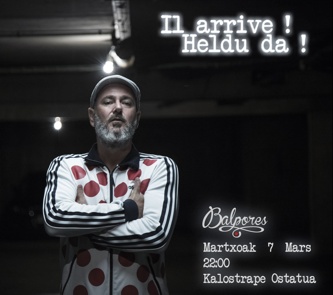 Kalostrape Ostatua eta Jatetxea, Baiona, Euskal Herria. Restaurant traditionnel et bar atypique du Petit Bayonne. Situé au 22 rue Marengo au coeur du quartier historique de Bayonne. Affiche de la soirée du 7 mars 2020 avec Dj Balpores, à partir de 22h