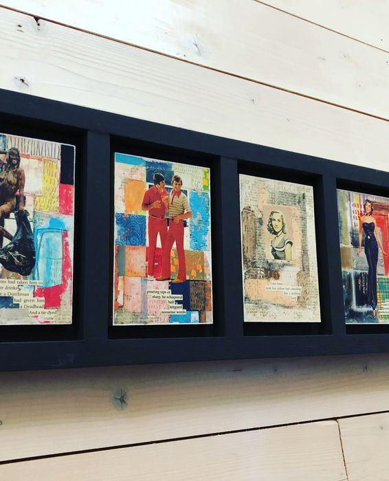 Kalostrape Ostatua Jatetxea Erakusketa, Baiona, Euskal Herria. Bar, restaurant au coeur du Petit Bayonne. Exposition du mois de janvier 2018 avec la galerie ArtCliko et l'artiste Simon Kirk