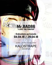 Kalostrape Ostatua Jatetxea Euskal Herria, Baiona. Bar et restaurant incontournable du Petit Bayonne, situé dans l'ancien couvent des Visitandines. Bar à tapas et à cocktails. Affiche de l'exposition de Mr Bad86, artiste montpelliérain, durant le mois d'avril 2018