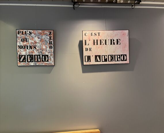 Kalostrape Ostatua eta Jatetxea, urtarrilaren erakusketa. Exposition du mois de janvier 2022 avec l'artiste Jean-Claude Imbert, au 22 rue Marengo, dans le bar et restaurant Kalostrape.