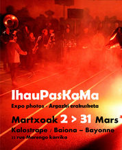 Kalostrape Ostatua eta Jatetxea, Baiona, Euskal Herria. Restaurant et bar atypique du Petit Bayonne. Situé au 22 rue Marengo, bar à tapas et lieu d'exposition. Exposition du mois de mars 2020 avec le photographe Jacques Lannes