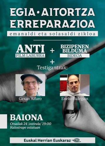 Kalostrape Ostatua eta Jatetxea, Baiona. Bar atypique et restaurant traditionnel situé au 22 rue Marengo à Bayonne. Affiche de la projection du film Anti le vendredi 24 février 2023