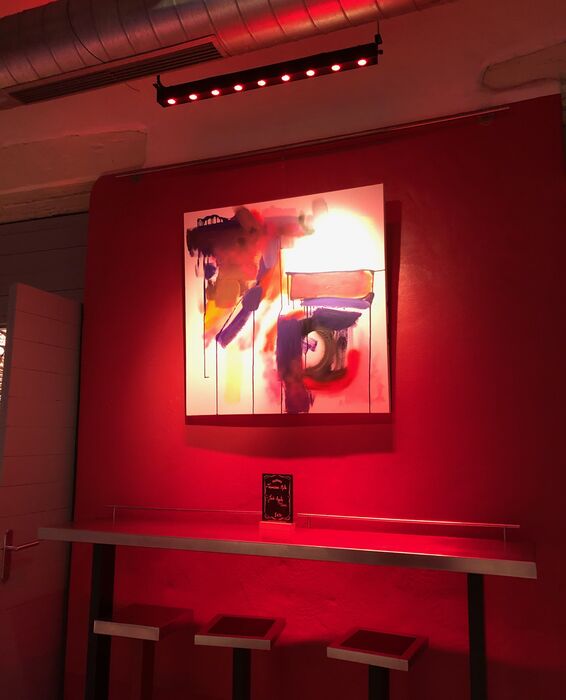 Kalostrape Ostatua eta Jatetxea. Restaurant et bar atypique du Petit Bayonne. Exposition du mois de septembre 2020, de l'artiste peintre Mulhen Baccia