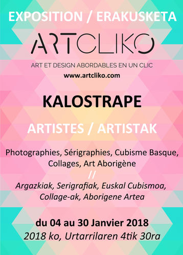 Kalostrape Ostatua Jatetxea, Baiona, Euskal Herria. Bar et restaurant situé au coeur du Petit Bayonne. Nous vous accueillons du mardi au samedi. Accrochage d'une nouvelle exposition chaque mois. Au mois de janvier 2018, accueille de la galerie Artcliko avec une exposition collective